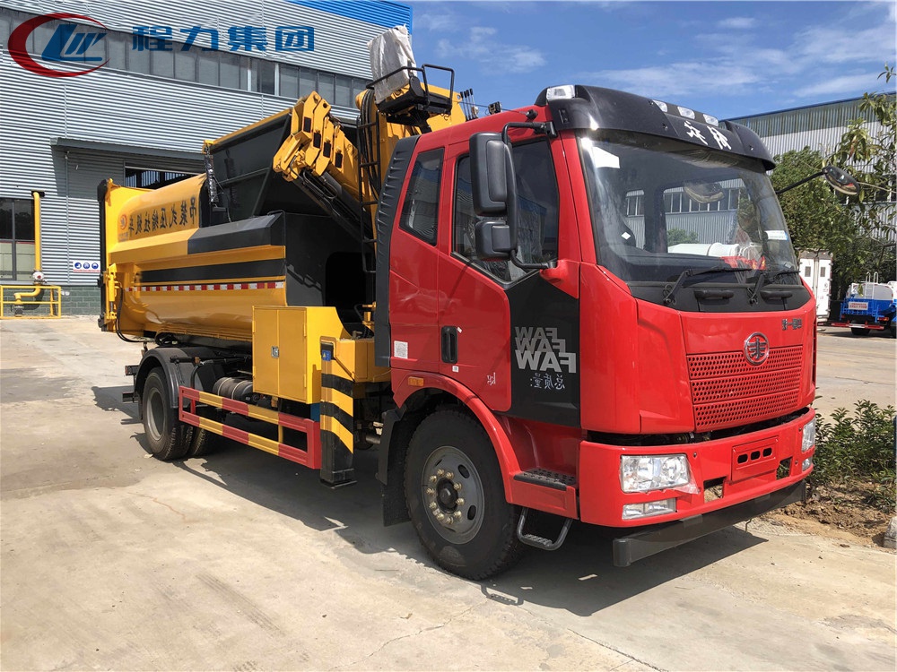 國六【12方】解放J6L 吊裝壓縮垃圾車